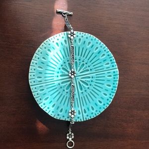 Sterling silver flower bracelet